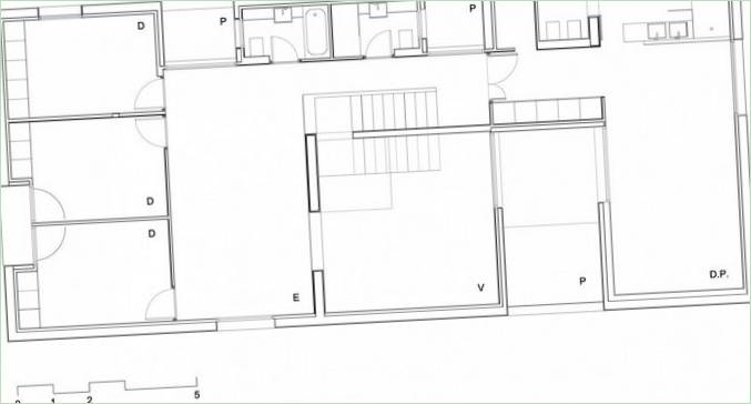 Aménagement de l'espace au deuxième niveau de la Casa I