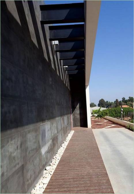 La façade d'un chalet à Talmey Elazar