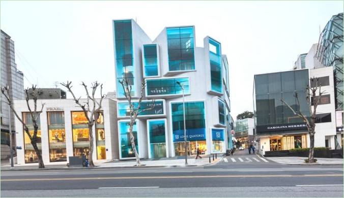 Un bâtiment commercial à Séoul