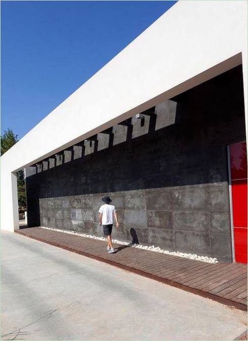 La façade d'un chalet à Talmey Elazar