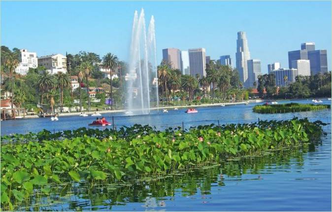 Lac Echo Park à Los Angeles