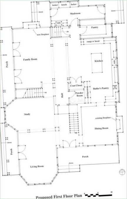 Plan de la maison privée