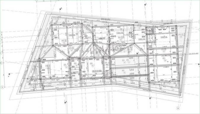 Plan du toit de la maison privée VILLA L