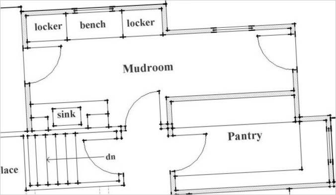 Plan d'étage pour une maison privée
