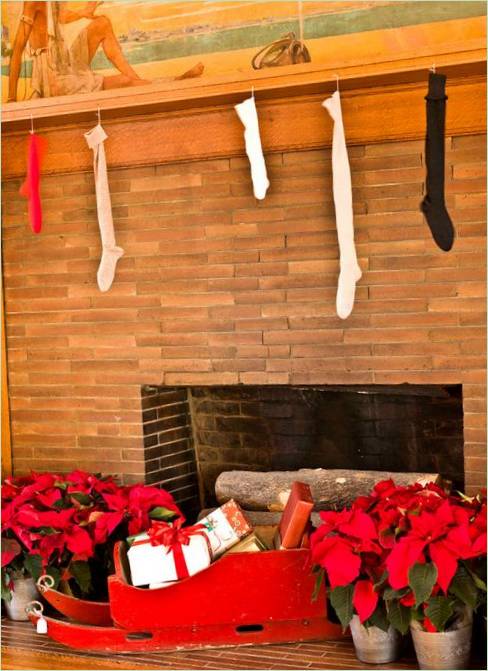 Décoration de Noël dans la maison de Frank Lloyd Wright