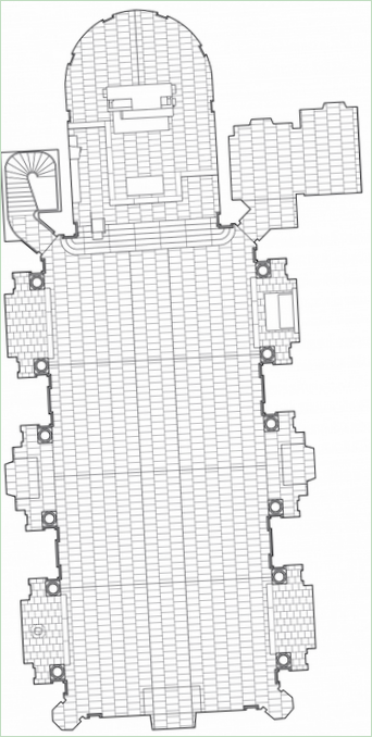 Plan de l'église de Botta